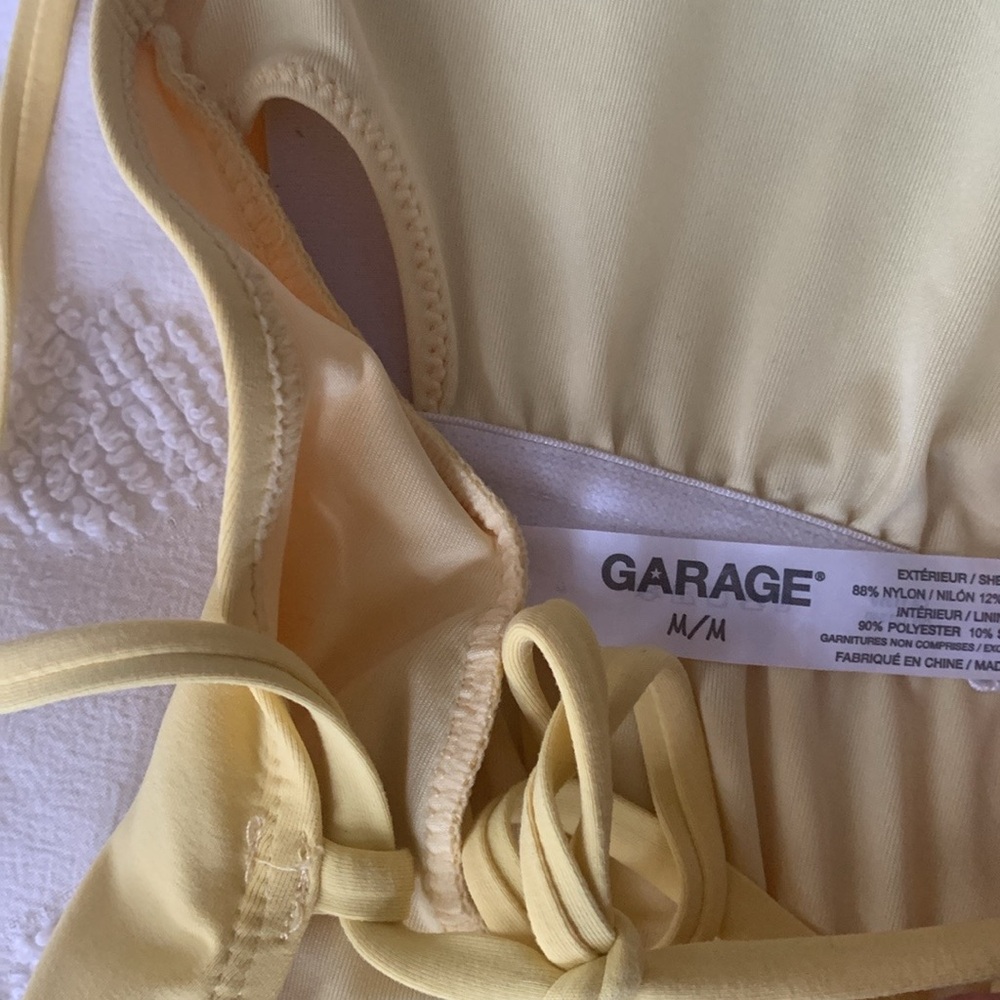 Garage Yellow One Piece Swimsuit - Picture 3 of 4